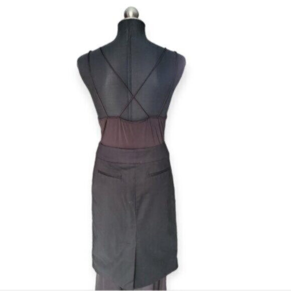 CASSIS Black Cotton Midi Skirt Sz 12 - Picture 2 of 6